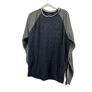Broken‎ Threads Raglan Long Sleeve T-Shirt Heathered Casual Top Size Large